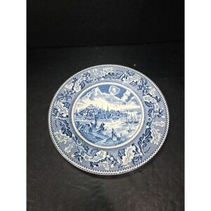 View of Boston Plate, Johnson Brothers Dinnerware, Historic America Collection